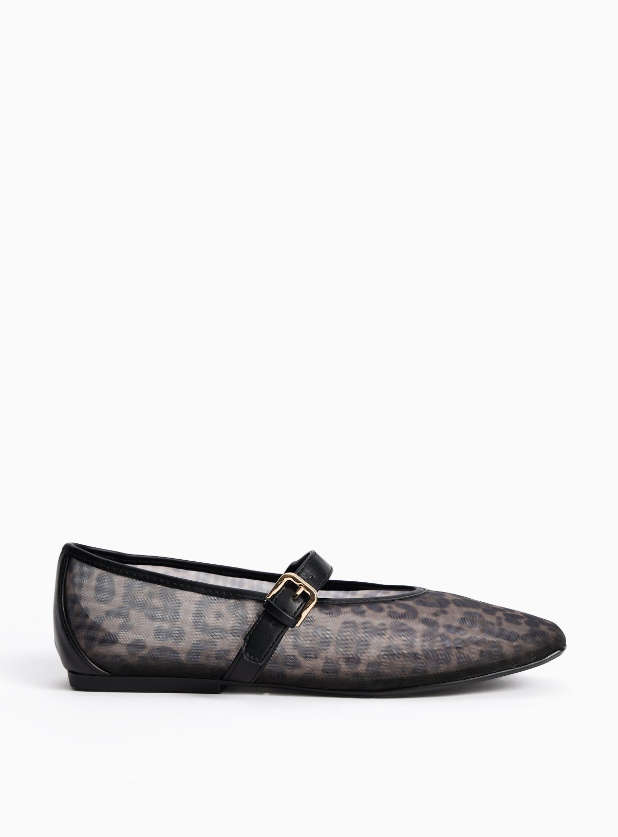 Animal Print Mesh Ballerina Shoes 3 - Image 3 thumbnail